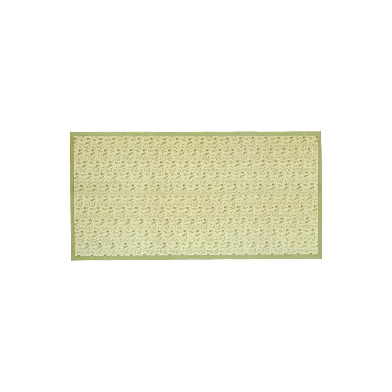Dolce Olive Green Natural Cotton Table Cloth 70x140" image number 0