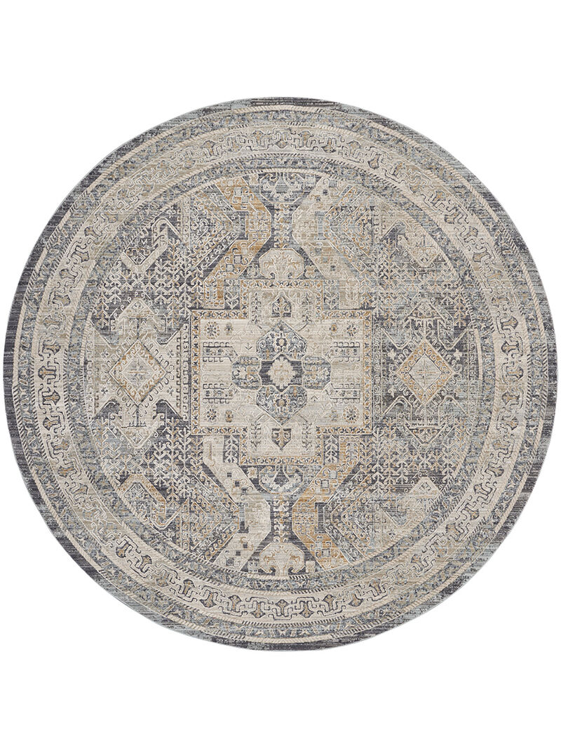 Lynx LNX01 Ivory/Charcoal 5'3" x 7'10" Rug