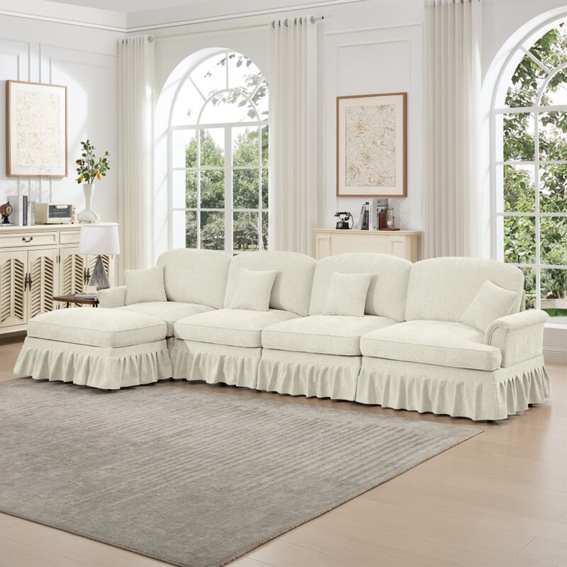 Webfur Mid-Century Modern L-Shaped Sectional Sofa image number 2
