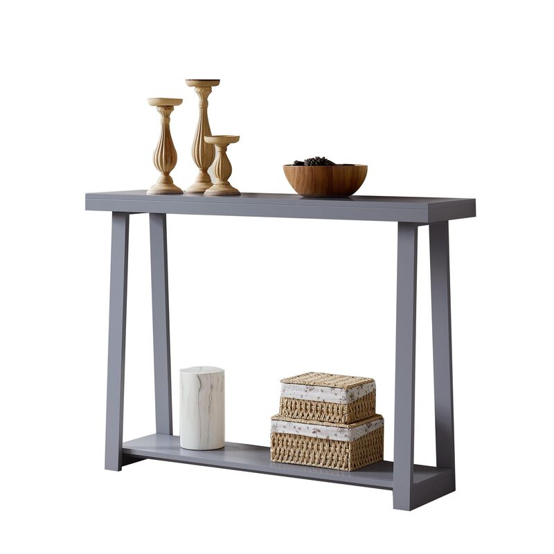 Kings Brand Furniture Emma Narrow Console Table with Lower Shelf Perfect for Sofa Table