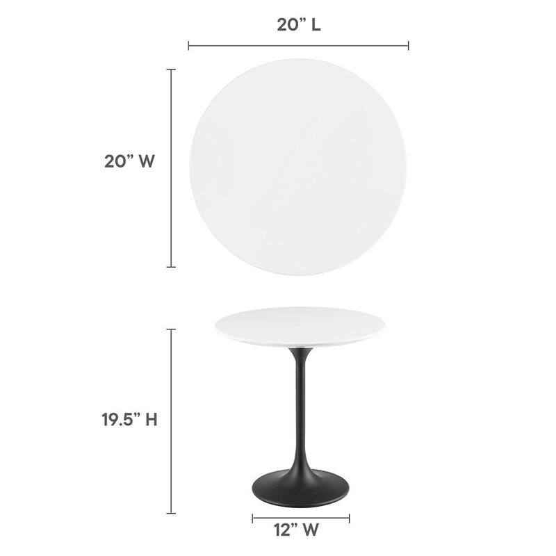 Lippa 20" Round Wood Side Table image number 2
