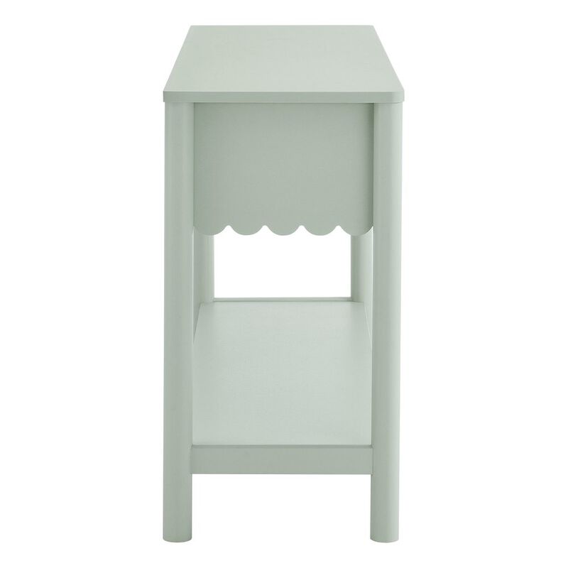 Emmeline 3-Drawer Scalloped Console Table image number 3