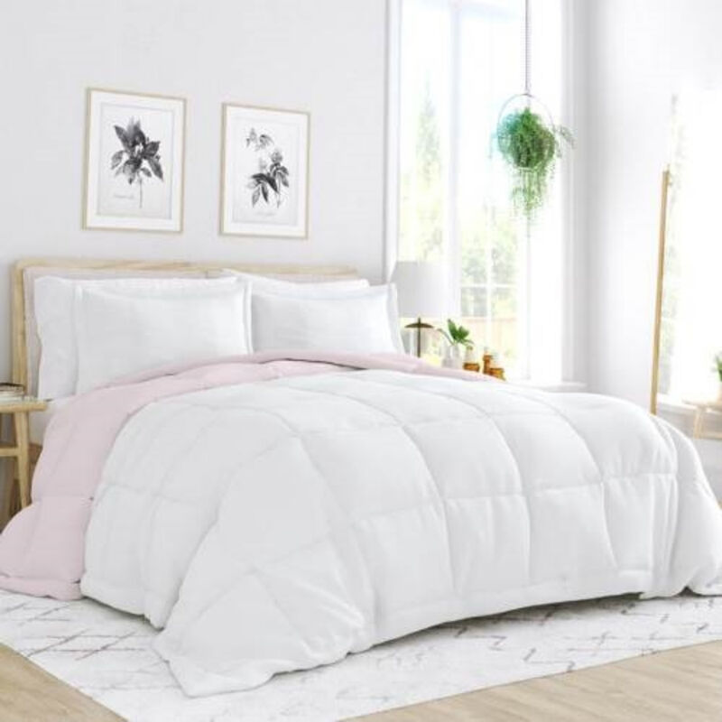 Lightweight 2-Piece Microfiber Comforter Set &ndash; Reversible Design