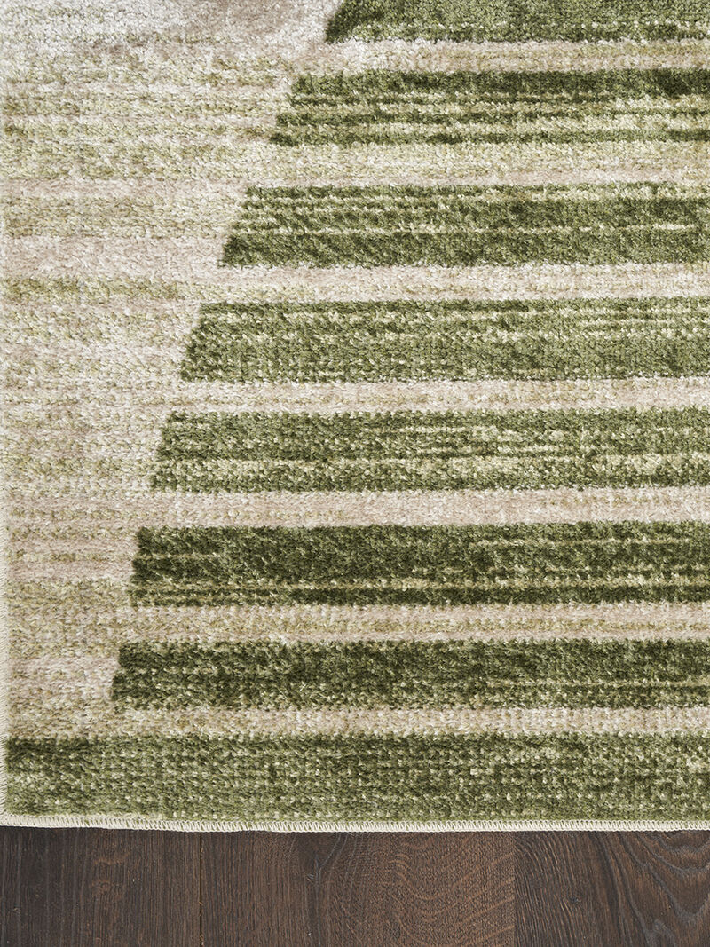 Astra Machine Washable ASW03 Ivory/Olive 3'3" x 5' Rug