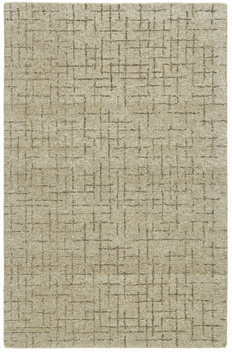 HomeRoots Wool Geometric Hand Tufted Area Rug