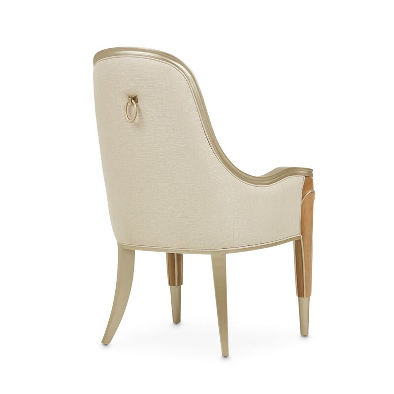 Michael Amini Villa Cherie Dining Arm Chair - Caramel Qty 1