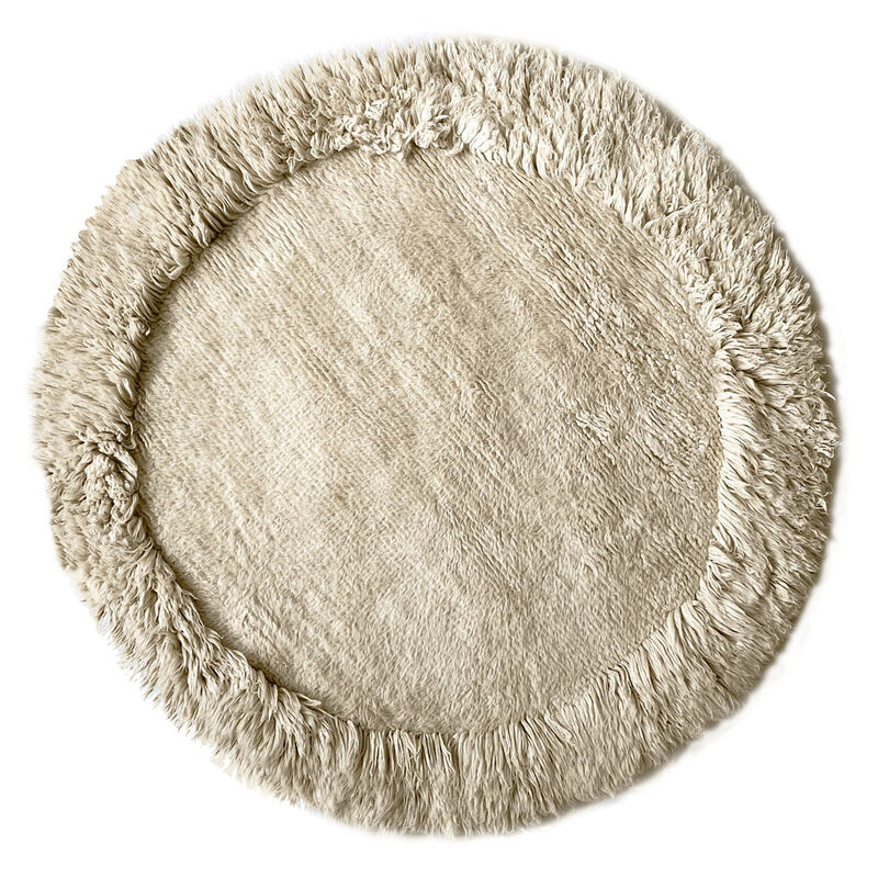 Eboya offwhite round rug