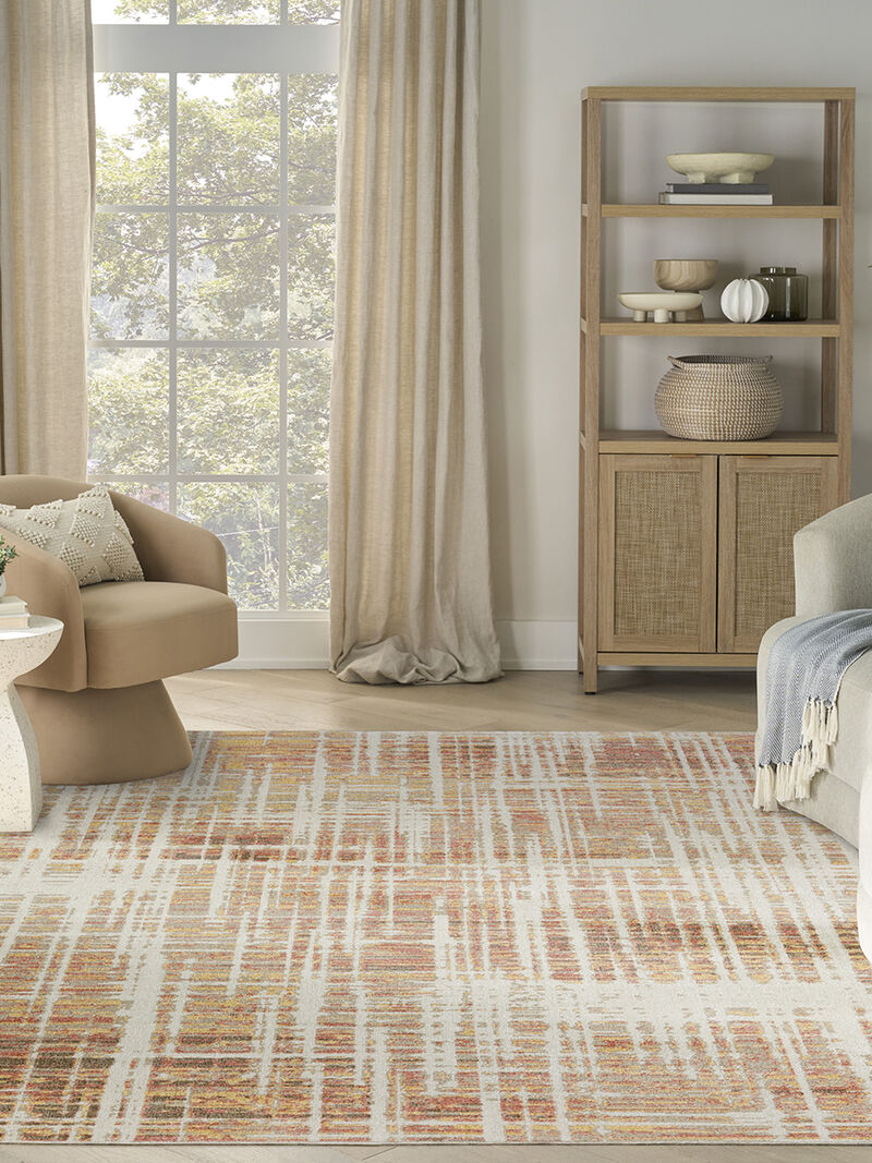 Washable Decor WSD07 Beige/Peach 7'10" x 10' Rug