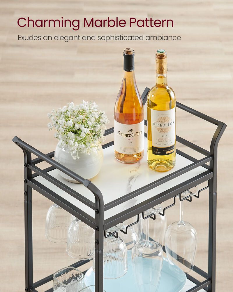 Bar Cart for Stylish and Convenient Beverage Storage and Serving