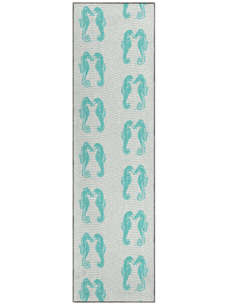 Seabreeze SZ15 Teal 2'3" x 7'6" Rug