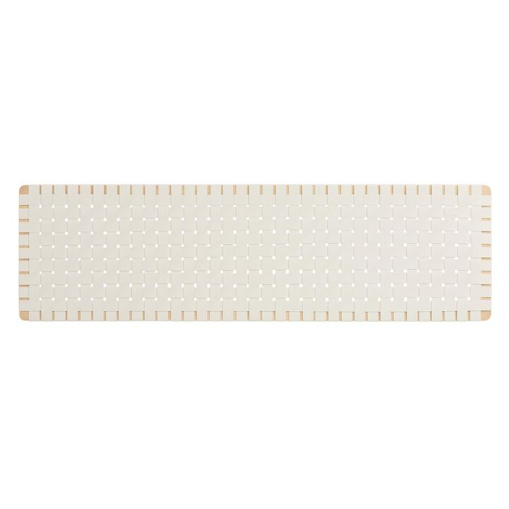 Sparta Weave Wall-Mount Vegan Leather King Headboard