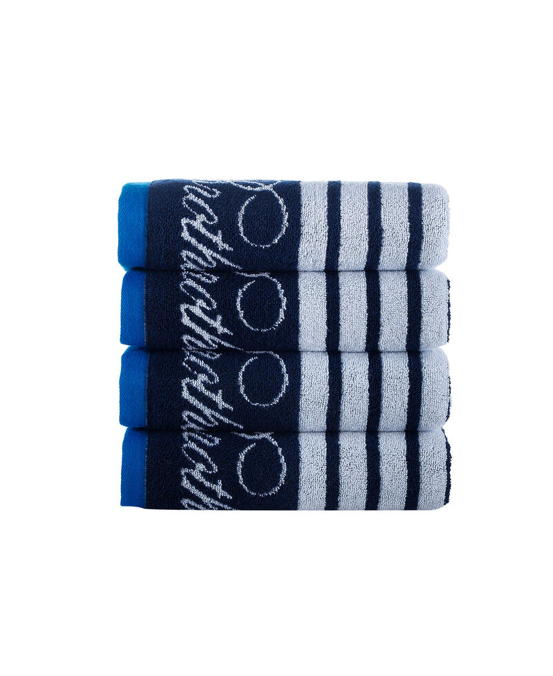 Brooks Brothers Nautical Blanket Stripe 4 pcs Hand Towels