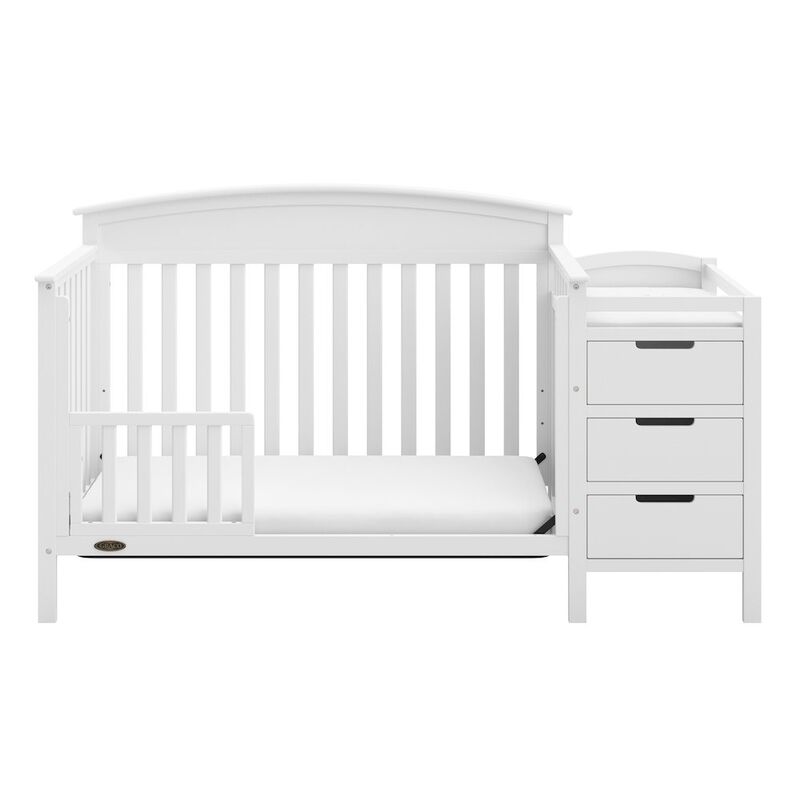Graco Benton 4-in-1 Convertible Crib and Changer (White)