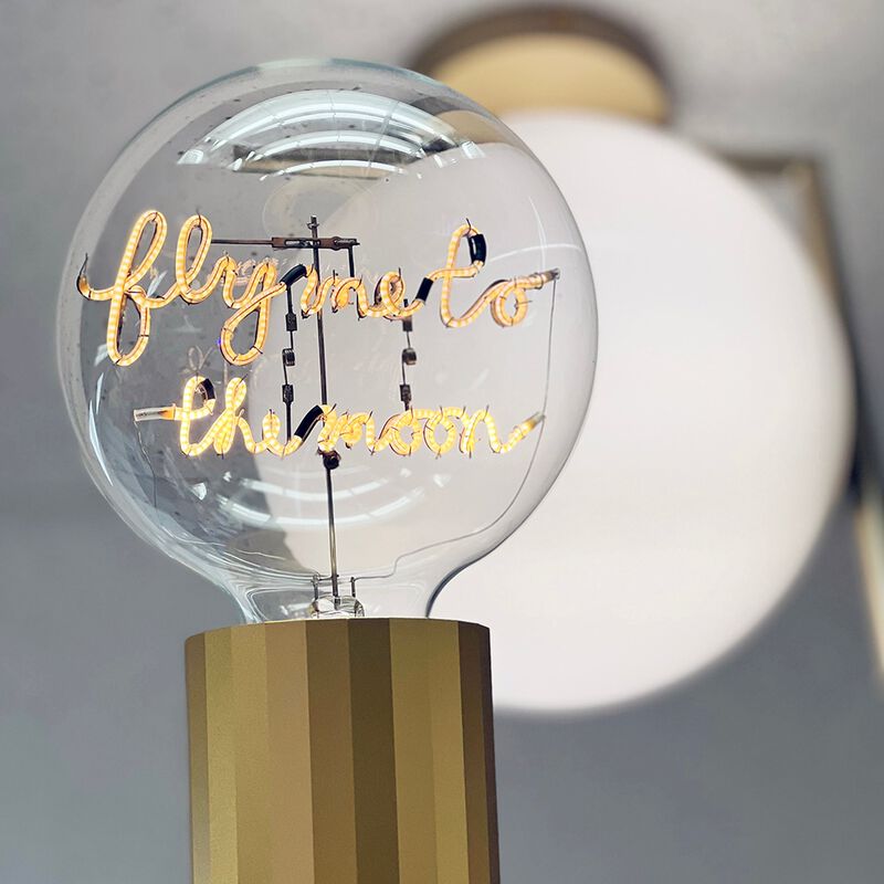Bulb FLY ME TO THE MOON Amber with Base Table Lamp PORTABLE Pop image number 4