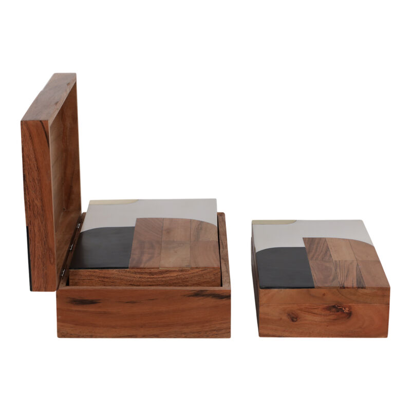 S/3 10/11/12" Mid-century Boxes, Multi image number 3