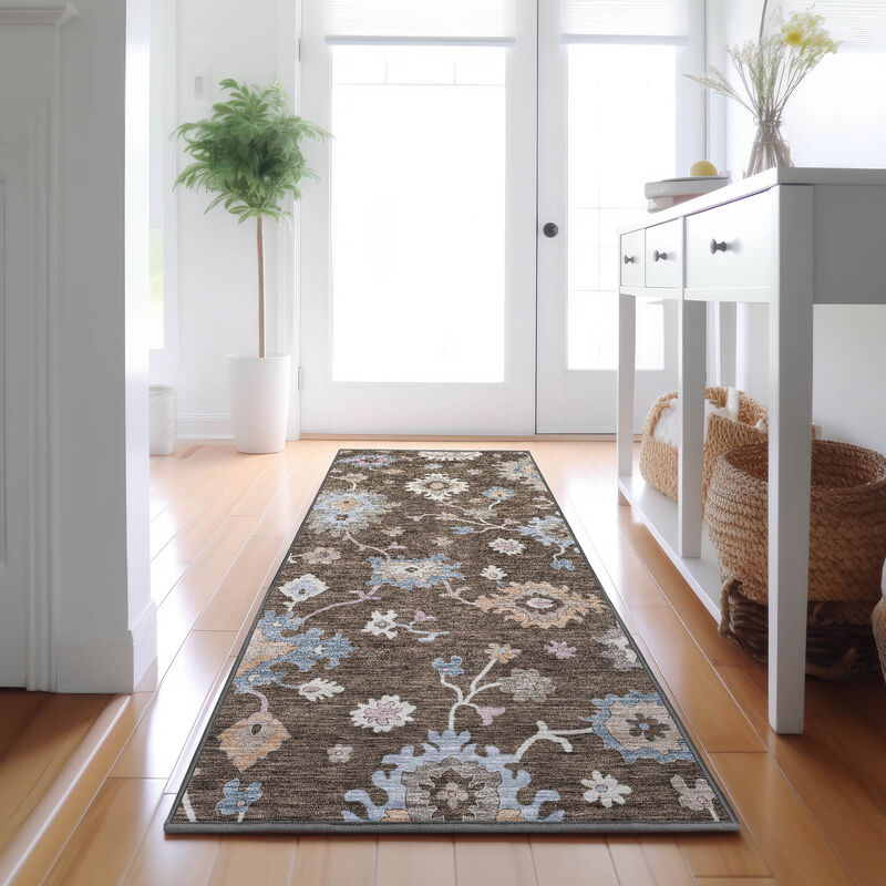 Hatay HY4 Chocolate 2'3" x 7'6" Rug image number 0