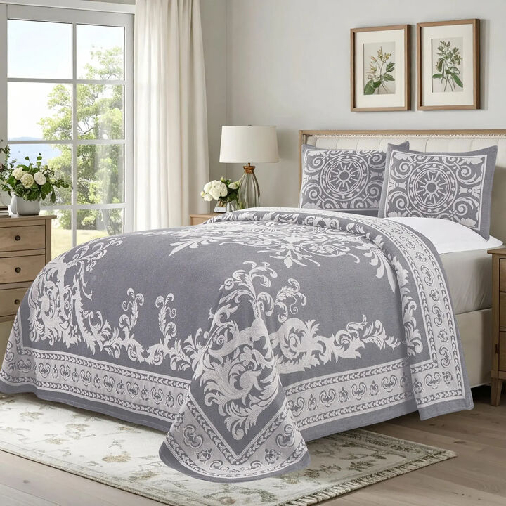 Soft Lightweight Cotton Blend Bedspread Sets with Matching Shams