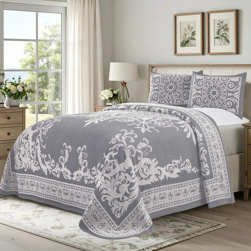 Soft Lightweight Cotton Blend Bedspread Sets with Matching Shams image number 0