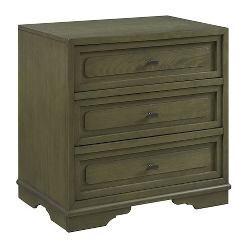Magnolia 3 Drawer Nightstand - Pistachio image number 0