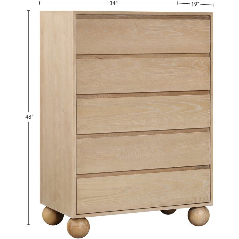 Meridian Furniture Kent Natural Chest