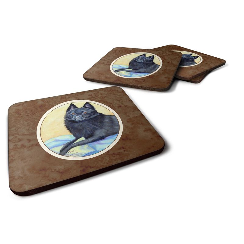 Caroline's Treasures 7152FC Schipperke Sweet Dreams Foam Coasters (Set of 4), 3.5, Multicolor image number 0
