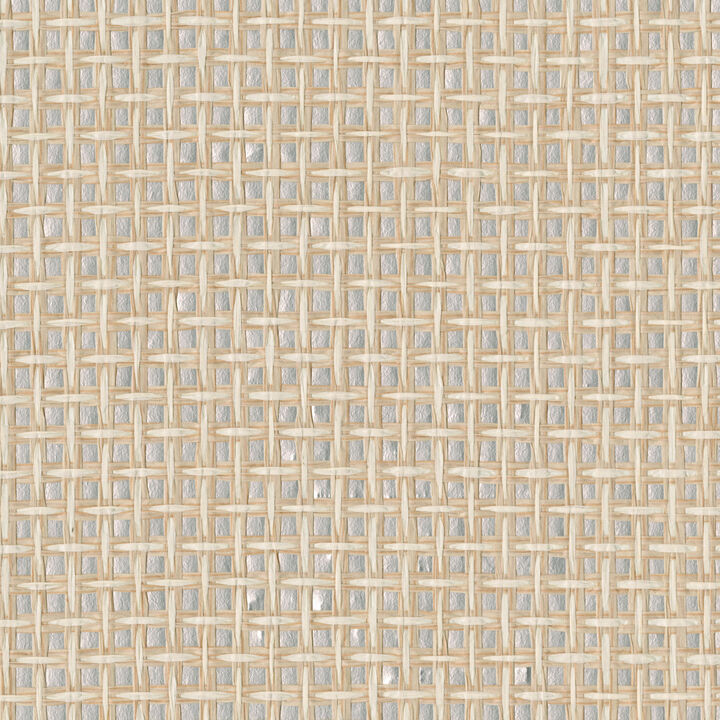 Tai Xi Cream Grasscloth Wallpaper