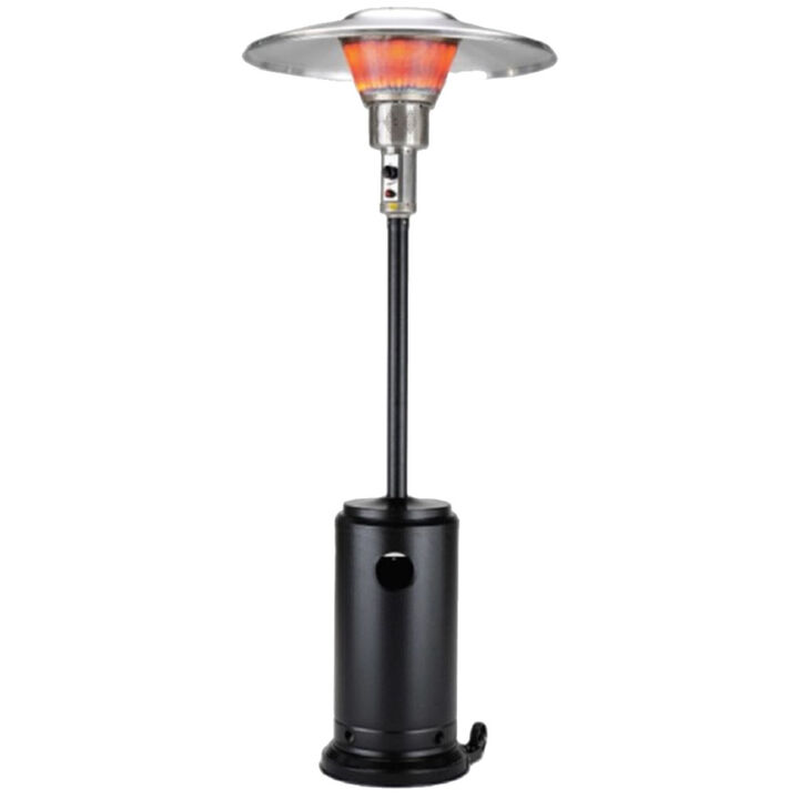 40000 BTU Propane Patio Heater with Steel Cylindrical Pole Stand for Outdoors