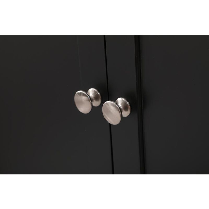 Elegant Kitchen and Bath 72 inch double bathroom vanity set in black