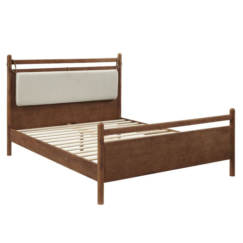 Leni King Size Wood Platform Bed Frame image number 3