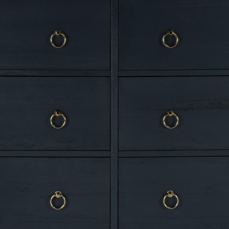 Butler Specialty Lark 6 Drawer Dresser, Navy Blue