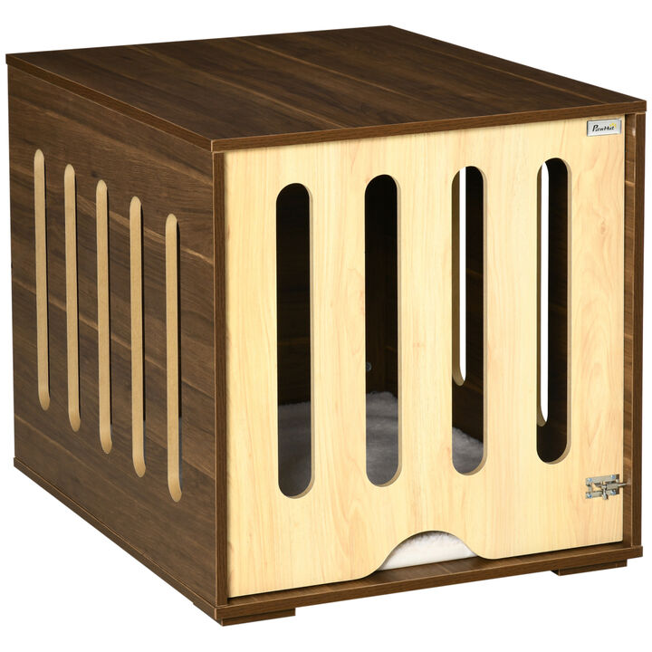 Streamdale Stylish Dog Crate End Table with Cushion
