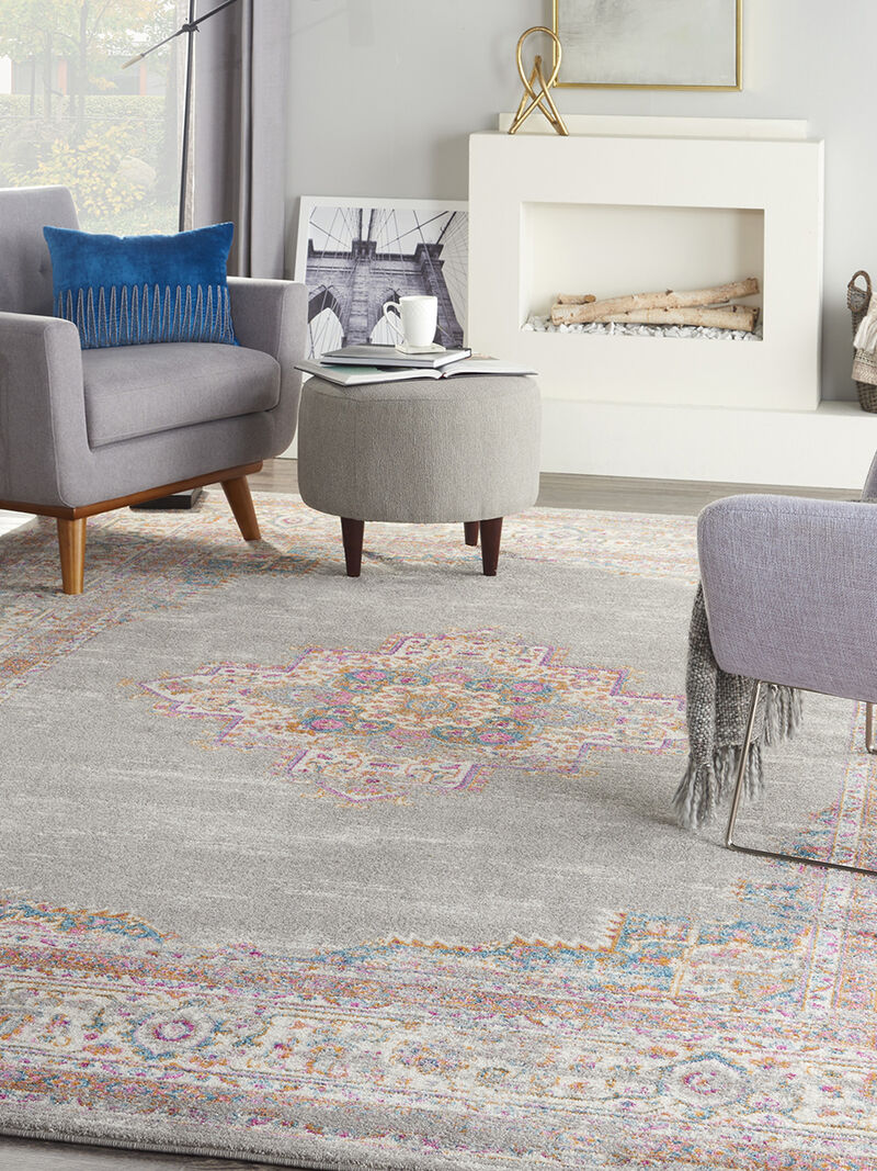 Passion PSN03 Gray 10' x 14' Rug