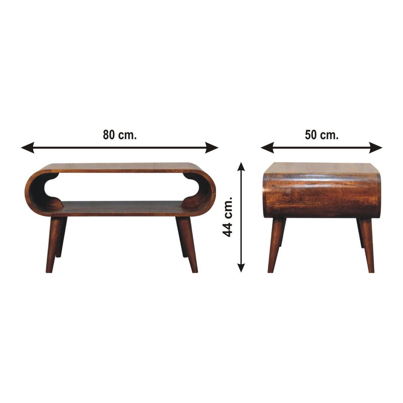 Artisan Furniture Open Chestnut  Solid Wood Coffee Table