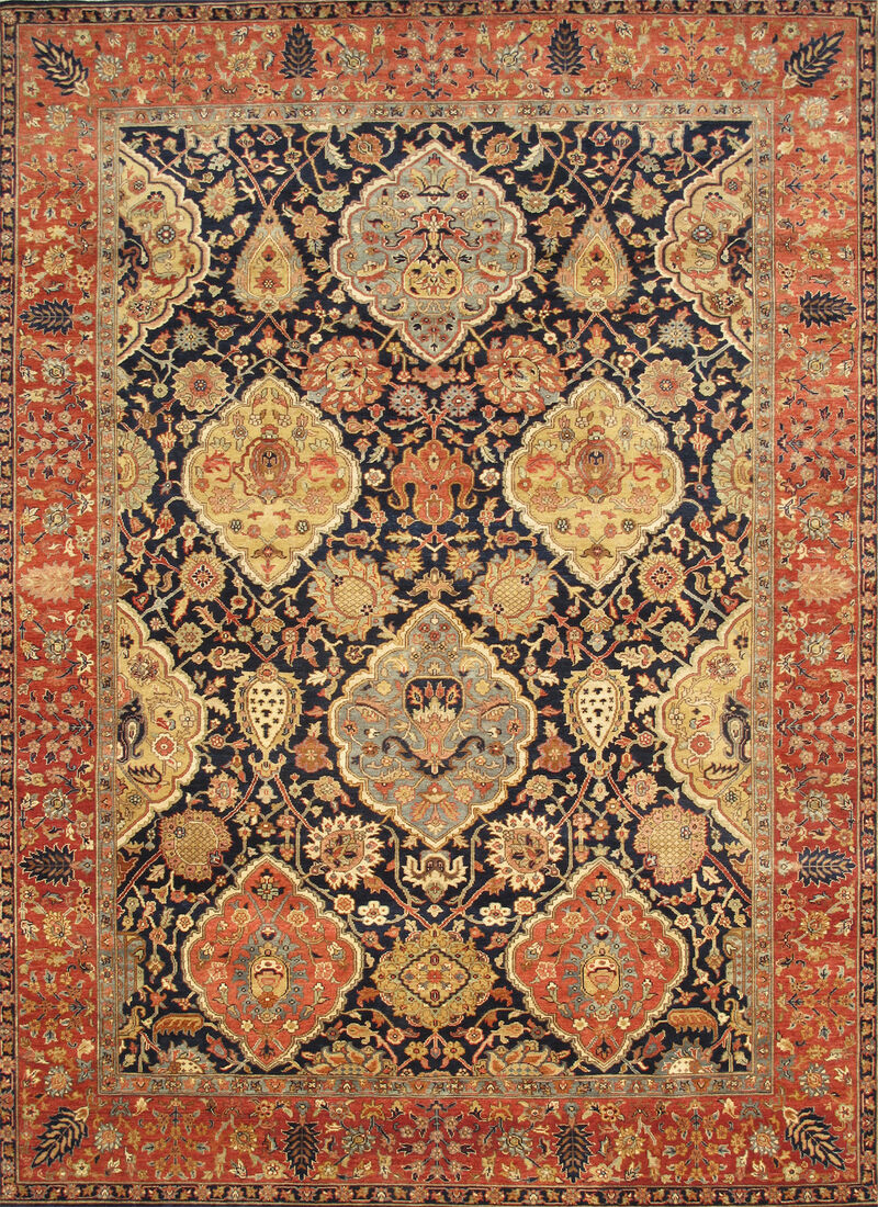 Pasargad Home Kerman Hand-Knotted Wool Area Rug image number 0