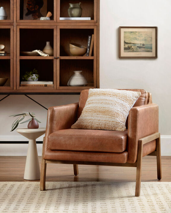 Drew PCJ0001 Gold/Ivory 18" x 18" Pillow