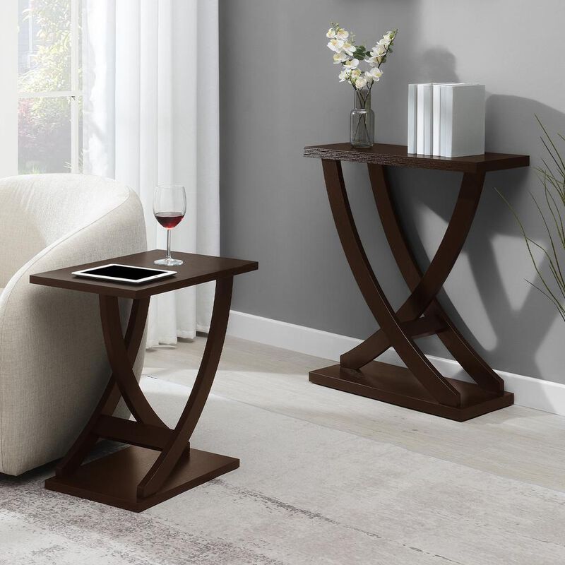 Convience Concept, Inc. Newport Criss-Cross Console Table