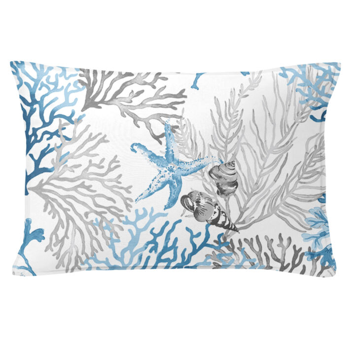 6ix Tailors Fine Linens Reef Blue Decorative Throw Pillows