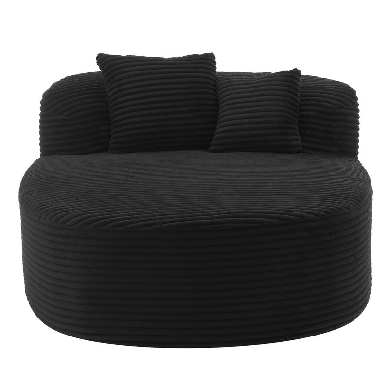 Merax Modern Chaise Lounge Sofa Boneless Couch
