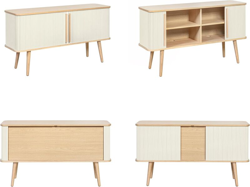 SLIDDO 53'' Sideboard with Doors and Shelves - Credenza.