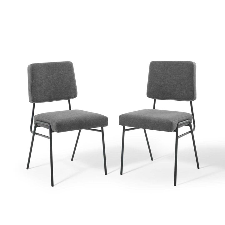 Modway Craft Dining Chairs, Black Charcoal