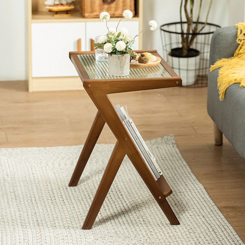 Geswek Rattan Nightstand Side Table image number 3