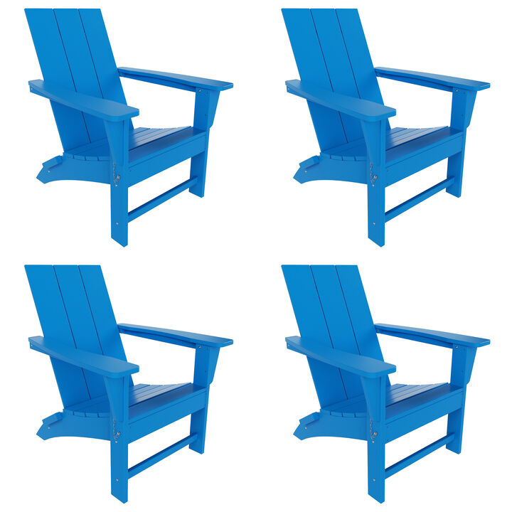 WestinTrends Modern Folding Adirondack Chair (Set of 4)