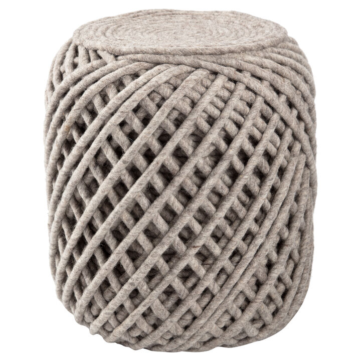 SCANDINAVIA POUF CYL ASH