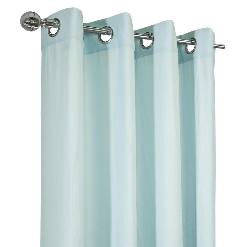 Habitat Harmony Light Filtering Providing Privacy Soft and Relaxed Feel in Room Grommet Curtain Panel Sky Blue image number 3