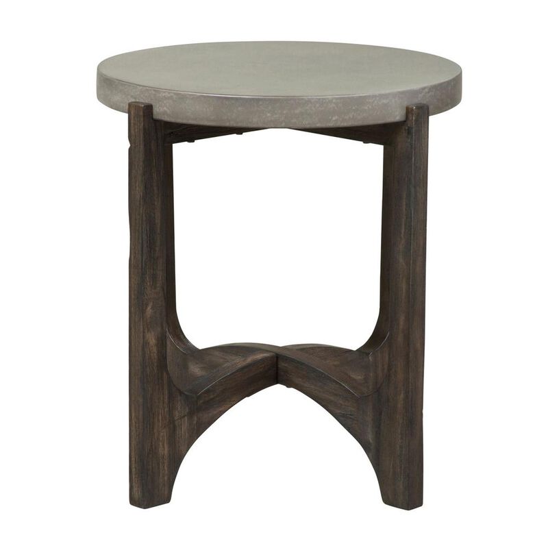 Liberty Furniture Cascade End Table in Wirebrush Rustic Brown image number 2