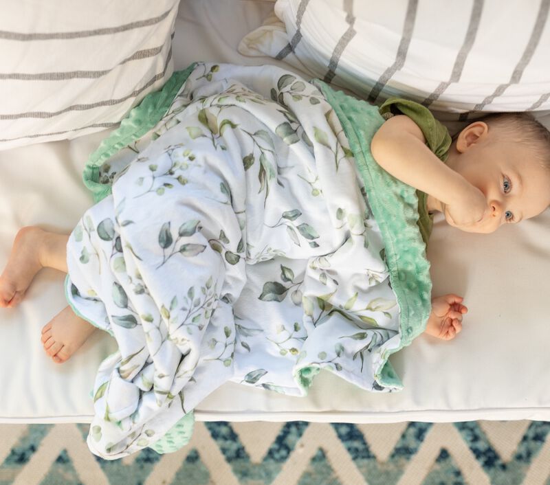 Honey Lemonade - Premium Baby & Toddler Minky Blanket (Eucalyptus)