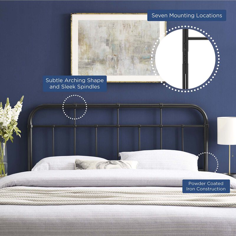 Alessia Metal Headboard image number 4