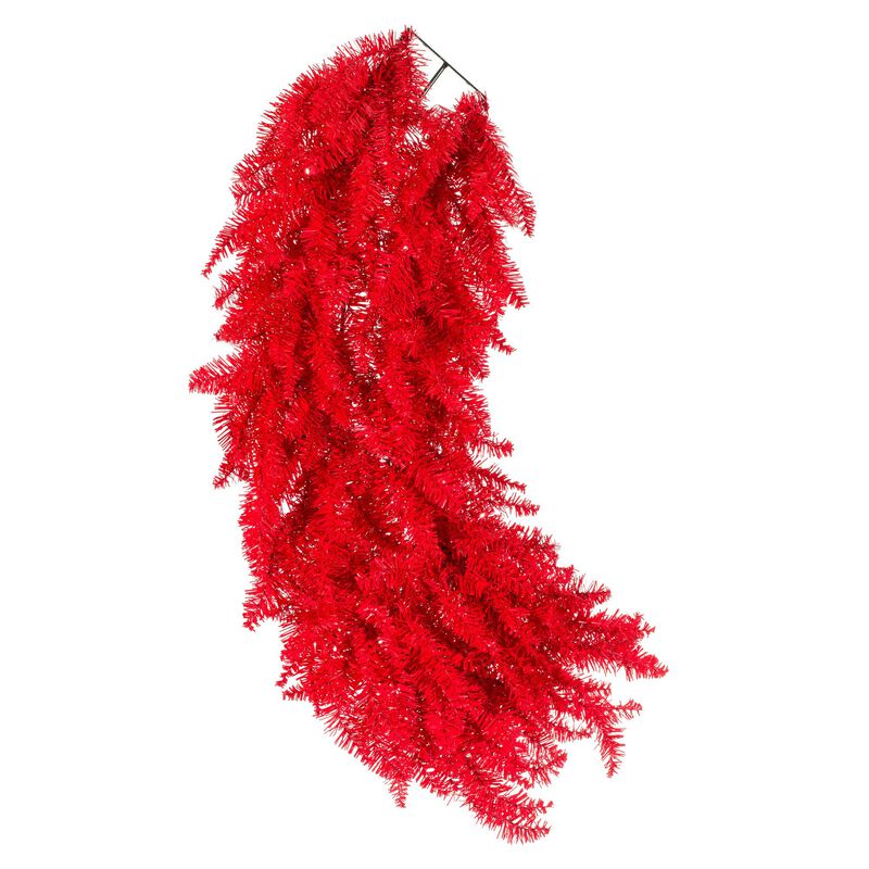Vickerman 60" Red Fir Artificial Christmas Wreath, Unlit - Faux Christmas Wreath - Indoor Seasonal Home Decor image number 1
