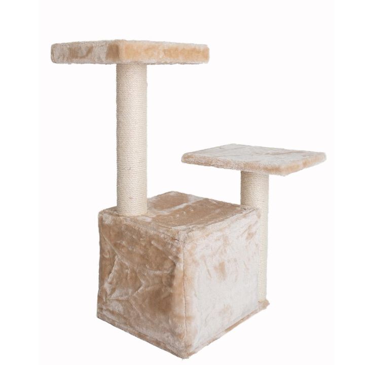 Armarkat Classic Real Wood Cat Tree, 32-Inch Beige