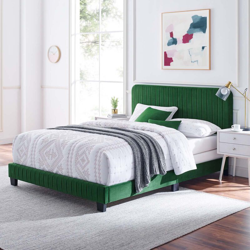 Modway - Celine Channel Tufted Performance Velvet Full Bed image number 1